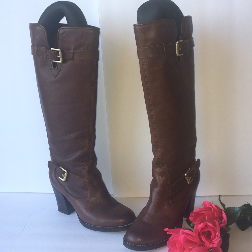 Michael Michael Kors Brown Pull Up Boots 6M EUC